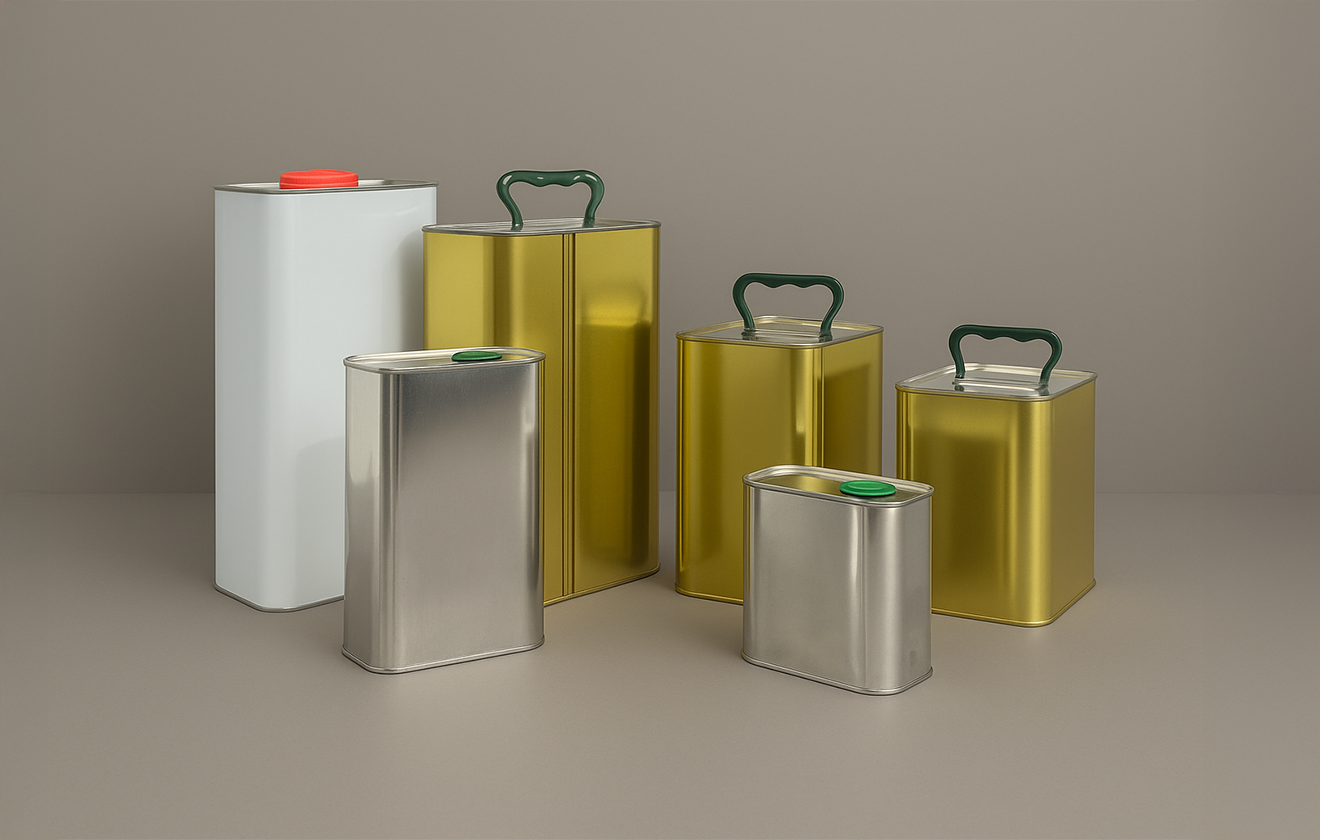 عبوات الصفيح المعدنية الصناعية